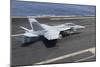 An F-A-18F Super Hornet Lands on the Flight Deck of USS Nimitz-null-Mounted Photographic Print