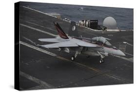 An F-A-18F Super Hornet Lands on the Flight Deck of USS Nimitz-null-Stretched Canvas