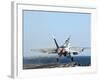 An F/A-18F Super Hornet Launches from the Flight Deck of Aircraft Carrier USS Nimitz-Stocktrek Images-Framed Photographic Print