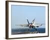 An F/A-18F Super Hornet Launches from the Flight Deck of Aircraft Carrier USS Nimitz-Stocktrek Images-Framed Photographic Print