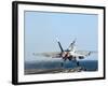 An F/A-18F Super Hornet Launches from the Flight Deck of Aircraft Carrier USS Nimitz-Stocktrek Images-Framed Photographic Print