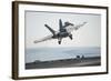 An F-A-18F Super Hornet Launches from the Flight Deck of USS Harry S. Truman-null-Framed Photographic Print
