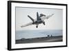 An F-A-18F Super Hornet Launches from the Flight Deck of USS Harry S. Truman-null-Framed Photographic Print