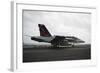 An F-A-18F Super Hornet Launches from USS Nimitz-null-Framed Photographic Print
