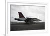 An F-A-18F Super Hornet Launches from USS Nimitz-null-Framed Photographic Print