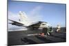 An F-A-18F Super Hornet Launches from USS Nimitz-null-Mounted Photographic Print