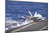 An F-A-18F Super Hornet Launches from USS Nimitz-null-Mounted Photographic Print
