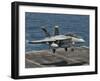 An F/A-18F Super Hornet Prepares to Land Aboard USS Eisenhower-Stocktrek Images-Framed Photographic Print