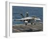 An F/A-18F Super Hornet Prepares to Land Aboard USS Eisenhower-Stocktrek Images-Framed Photographic Print