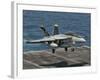 An F/A-18F Super Hornet Prepares to Land Aboard USS Eisenhower-Stocktrek Images-Framed Photographic Print