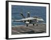 An F/A-18F Super Hornet Prepares to Land Aboard USS Eisenhower-Stocktrek Images-Framed Photographic Print