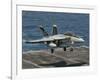 An F/A-18F Super Hornet Prepares to Land Aboard USS Eisenhower-Stocktrek Images-Framed Photographic Print