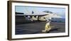 An F-A-18F Super Hornet Prepares to Launch from the Flight Deck of USS Nimitz-null-Framed Photographic Print