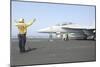 An F-A-18F Super Hornet Prepares to Launch-null-Mounted Photographic Print