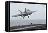 An F-A-18F Super Hornet Taking Off from USS Nimitz-null-Framed Stretched Canvas