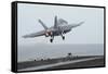 An F-A-18F Super Hornet Taking Off from USS Nimitz-null-Framed Stretched Canvas