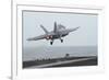 An F-A-18F Super Hornet Taking Off from USS Nimitz-null-Framed Photographic Print