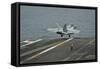 An F-A-18F Super Hornet Taking Off from USS Nimitz-null-Framed Stretched Canvas