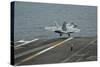 An F-A-18F Super Hornet Taking Off from USS Nimitz-null-Stretched Canvas