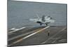 An F-A-18F Super Hornet Taking Off from USS Nimitz-null-Mounted Photographic Print