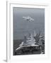 An F-A-18F Super Hornet Taking Off from USS Nimitz-null-Framed Photographic Print