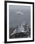 An F-A-18F Super Hornet Taking Off from USS Nimitz-null-Framed Photographic Print