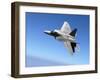 An F/A-22 Raptor Banks During a Training Sortie-Stocktrek Images-Framed Photographic Print