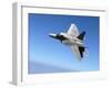 An F/A-22 Raptor Banks During a Training Sortie-Stocktrek Images-Framed Photographic Print