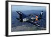 An F8F Bearcat Flying over Chino, California-Stocktrek Images-Framed Photographic Print