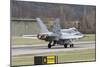 An FA-18 Hornet of the Swiss Air Force on the Runway-Stocktrek Images-Mounted Photographic Print
