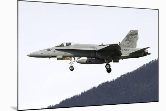 An FA-18 Hornet of the Swiss Air Force-Stocktrek Images-Mounted Photographic Print