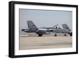 An FA-18C Hornet at Marine Corps Air Station Miramar, California-null-Framed Photographic Print