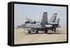 An FA-18C Hornet Being Readied for Flight at Mcas Miramar, California-null-Framed Stretched Canvas