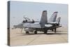 An FA-18C Hornet Being Readied for Flight at Mcas Miramar, California-null-Stretched Canvas