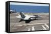 An Fa-18F Super Hornet Lands Aboard USS George H.W. Bush-null-Framed Stretched Canvas