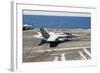 An Fa-18F Super Hornet Lands Aboard USS George H.W. Bush-null-Framed Photographic Print