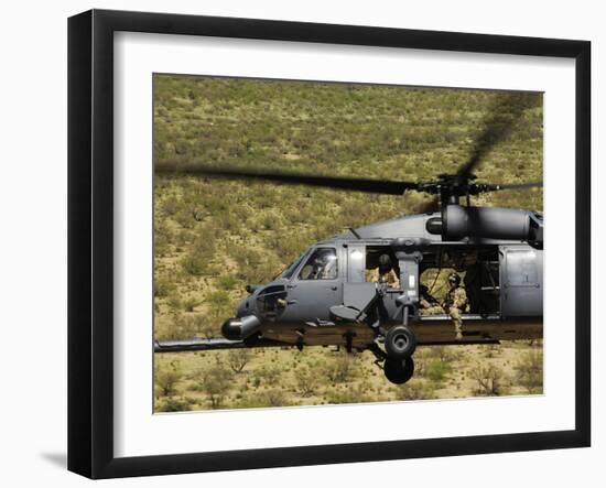An HH-60 Pave Hawk Flies over the Desert During Angel Thunder 2010-Stocktrek Images-Framed Photographic Print