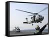 An HH-60H Sea Hawk Helicopter Takes Off from USS Ronald Reagan-Stocktrek Images-Framed Stretched Canvas