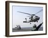 An HH-60H Sea Hawk Helicopter Takes Off from USS Ronald Reagan-Stocktrek Images-Framed Photographic Print