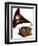 An His Master's Voice Monarch Gramophone, with Oak Case and Fluted Oak Horn, circa 1911-null-Framed Giclee Print