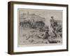 An Hour's Off-Saddle, Patrolling with Brabant's Horse-Frank Dadd-Framed Giclee Print