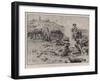 An Hour's Off-Saddle, Patrolling with Brabant's Horse-Frank Dadd-Framed Giclee Print