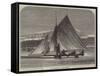 An Ice-Boat on the Neva-null-Framed Stretched Canvas