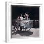 An Ice Cream Man Giving a Cone To a Child-null-Framed Photographic Print