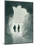 'An Ice Grotto - Tent Island in Distance (Captain Scott and Wright)', c1911, (1913)-Herbert Ponting-Mounted Photographic Print