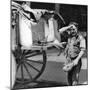 An Ice Man with His Cart, London, 1926-1927-null-Mounted Giclee Print