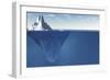 An Iceberg with Visible Underwater Surface-Goodmorning3am-Framed Photographic Print