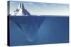 An Iceberg with Visible Underwater Surface-Goodmorning3am-Stretched Canvas