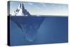 An Iceberg with Visible Underwater Surface-Goodmorning3am-Stretched Canvas
