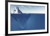 An Iceberg with Visible Underwater Surface-Goodmorning3am-Framed Photographic Print